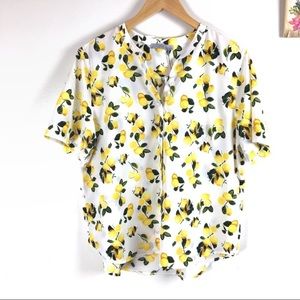 🍋LEMON BUTTON DOWN TOP🍋